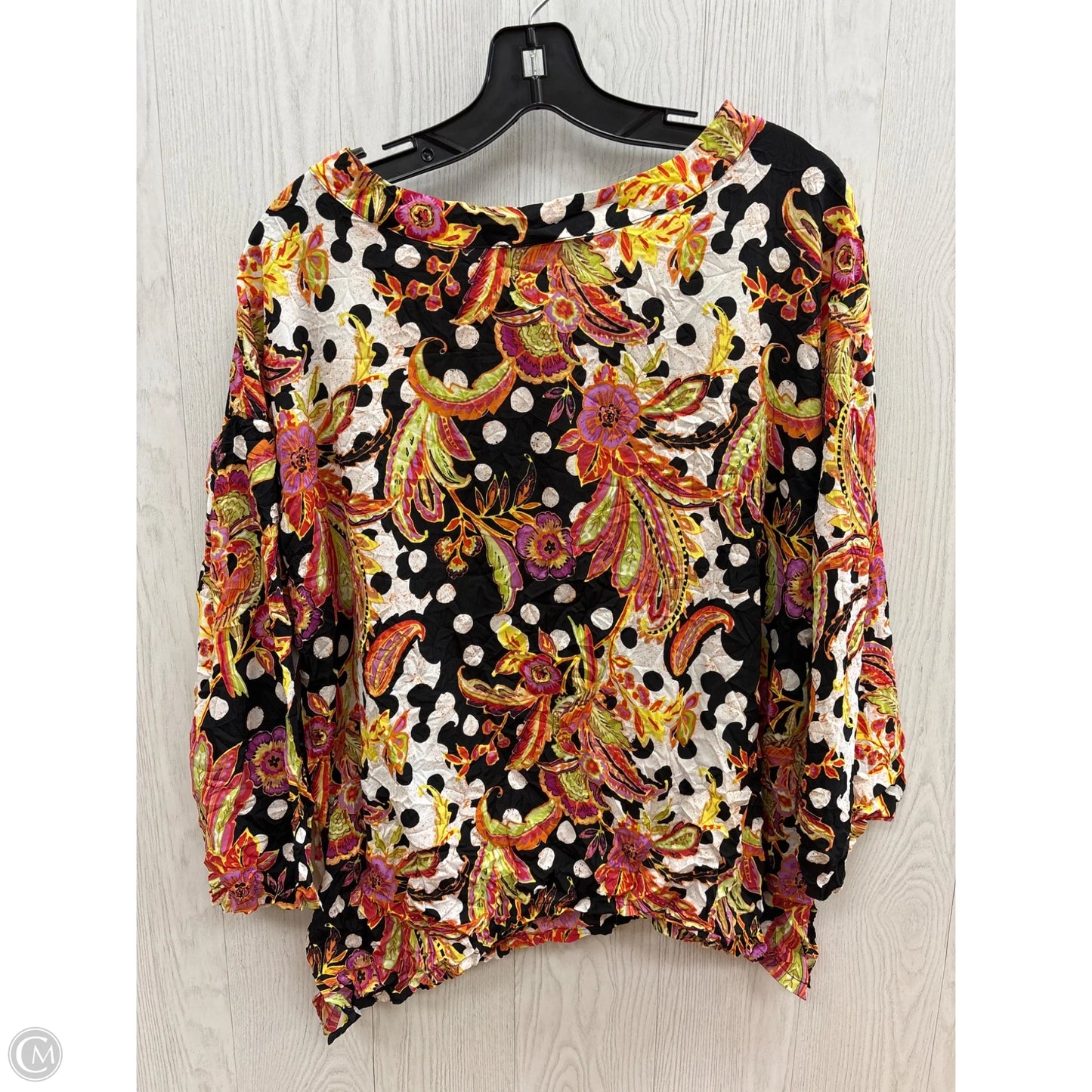 Top 3/4 Sleeve By Habitat In Multi-colored, Size: S