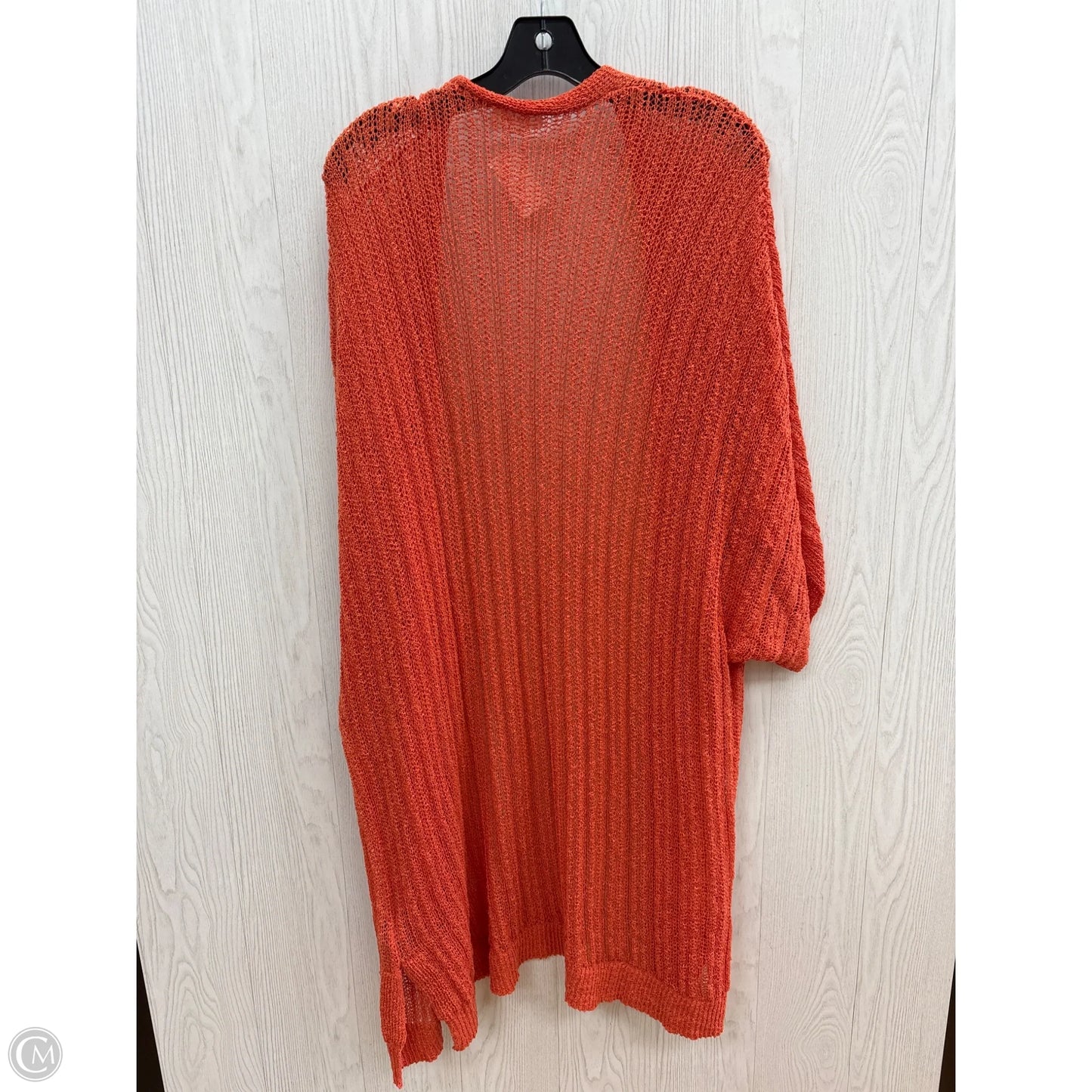 Cardigan By Clothes Mentor In Orange, Size: 3x