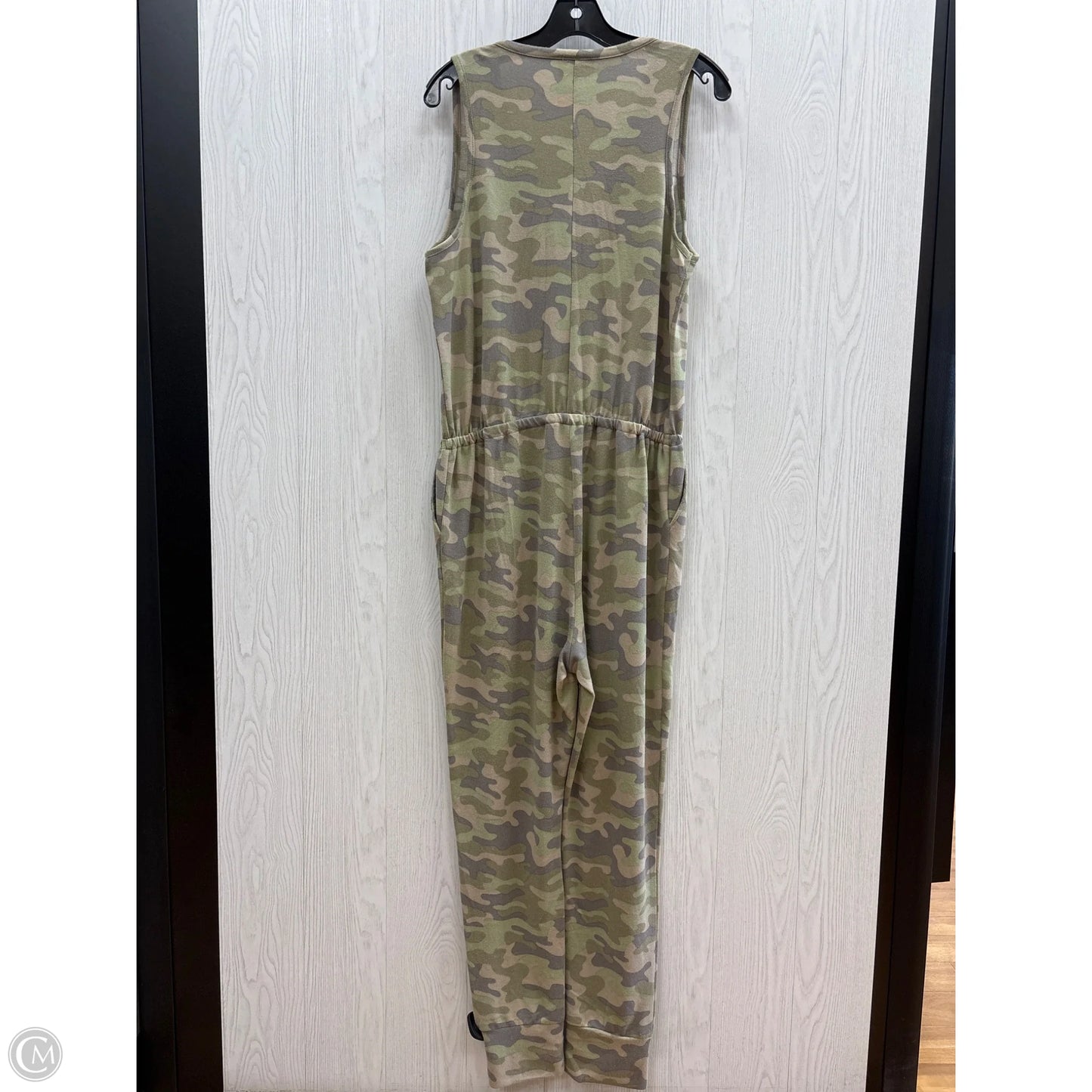 Jumpsuit By Bobbie Brooks In Camouflage Print, Size: L
