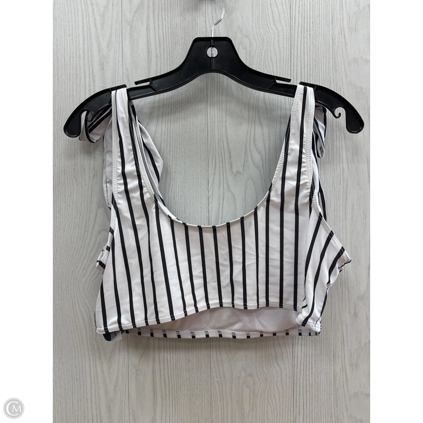 Swimsuit 2pc By Shein In Black & White, Size: 1x