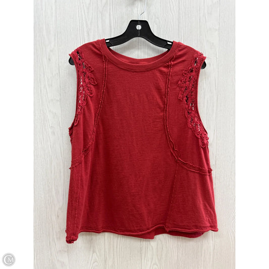 Top Sleeveless By Maurices In Red, Size: 1x