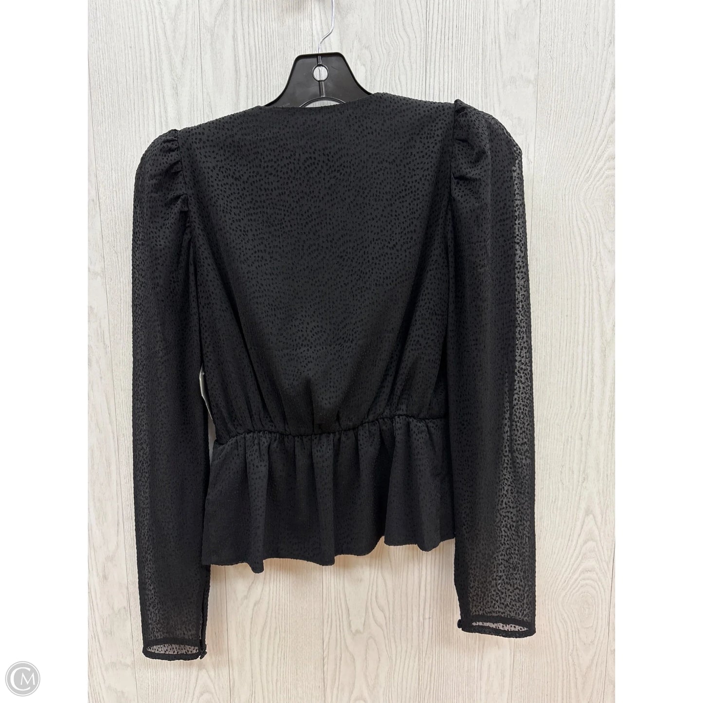 Top Long Sleeve By Express In Black, Size: Xs