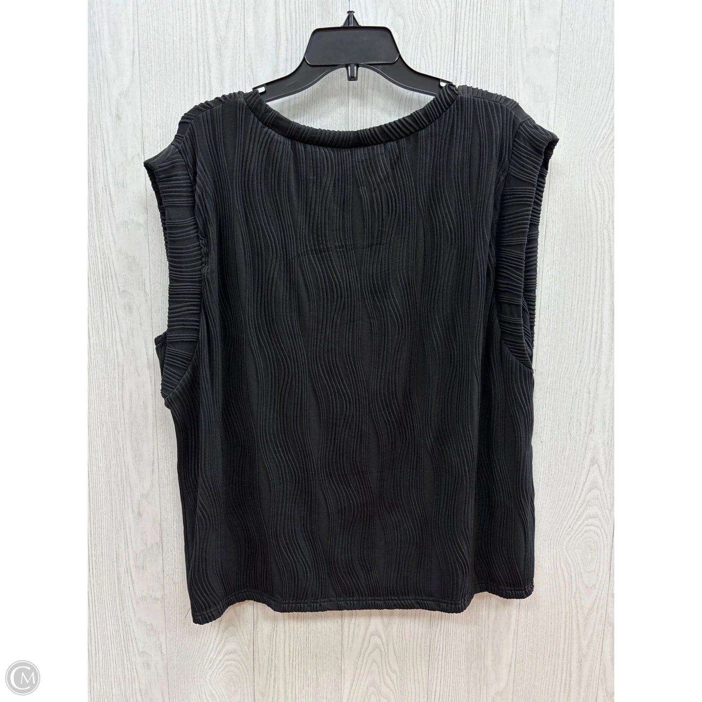 Top Sleeveless By Clothes Mentor In Black, Size: Xxl