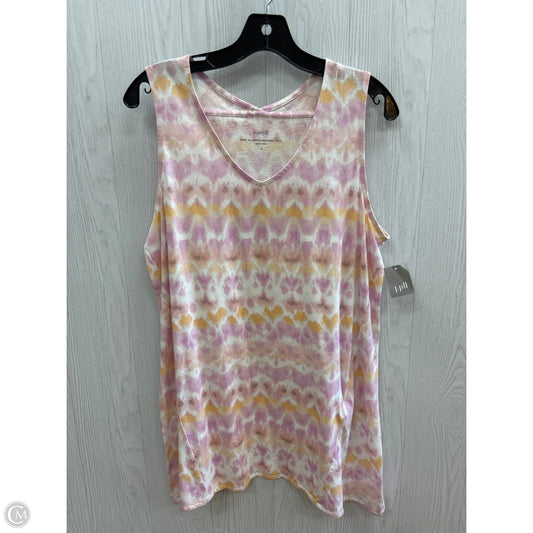 Top Sleeveless By Pure Jill In Pink & Purple, Size: M