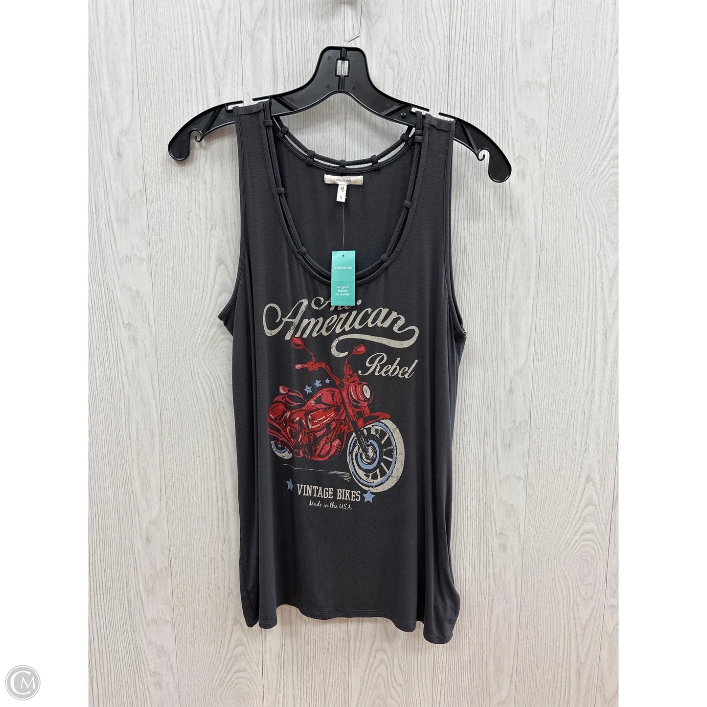 Top Sleeveless By Maurices In Grey, Size: S