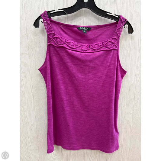 Top Sleeveless By Ralph Lauren In Pink, Size: L
