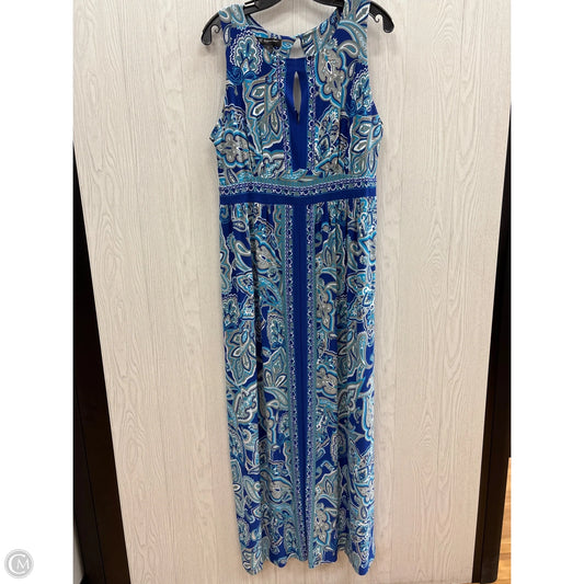 Dress Casual Maxi By Inc In Blue & Grey, Size: 2x