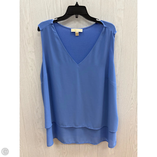 Top Sleeveless By Michael By Michael Kors In Blue, Size: 2x