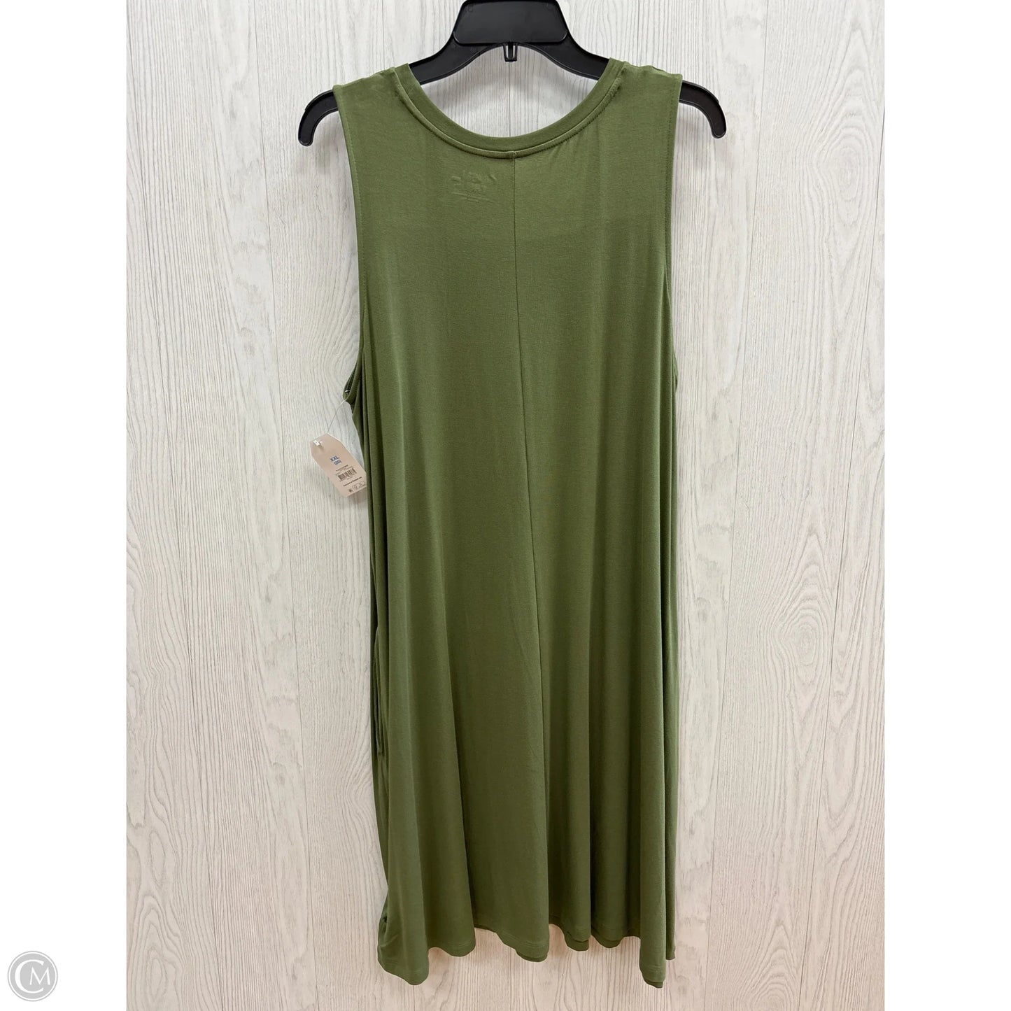Dress Casual Midi By Time And Tru In Green, Size: Xxl