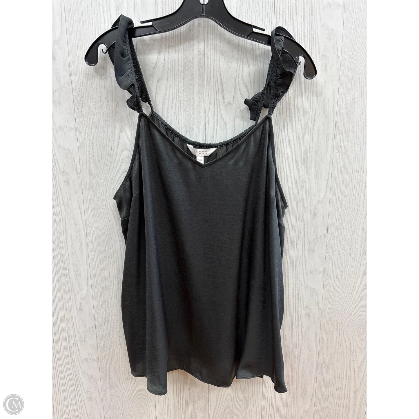 Top Sleeveless By Lc Lauren Conrad In Grey, Size: Xxl