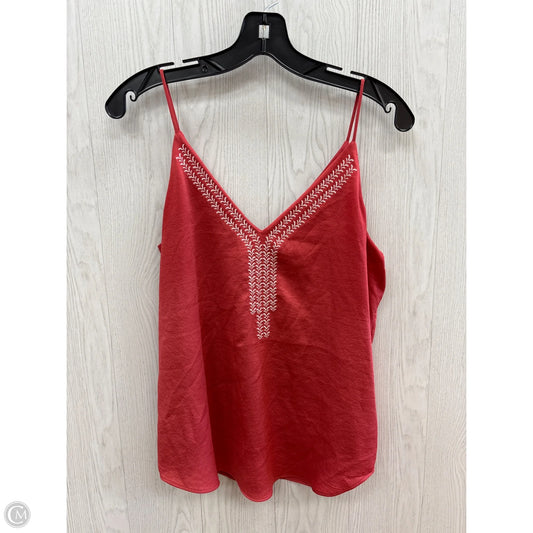 Top Sleeveless By Express In Red, Size: M