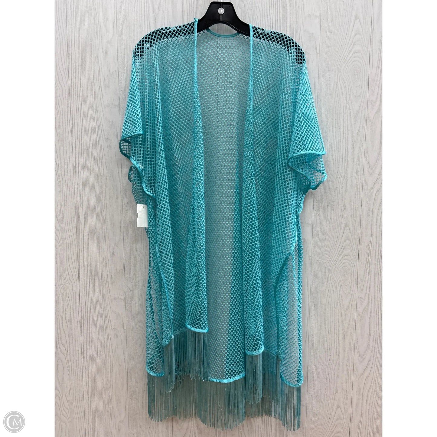 Swimwear Cover-up By Clothes Mentor In Teal, Size: Xl