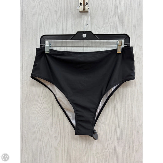 Swimsuit Bottom By Clothes Mentor In Black, Size: 1x