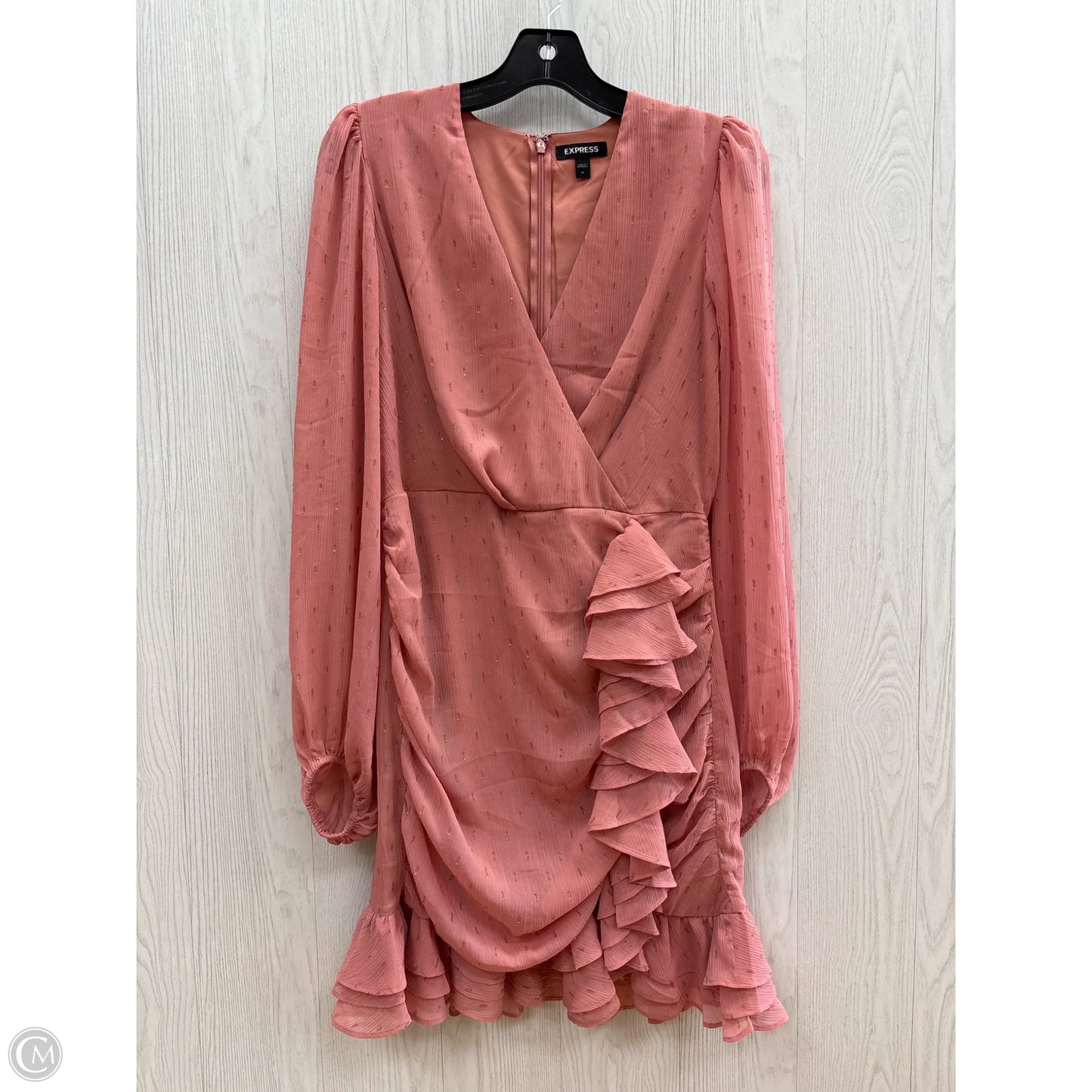 Dress Casual Short By Express In Mauve, Size: M