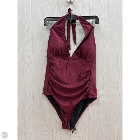 Swimsuit By Shein In Maroon, Size: 1x