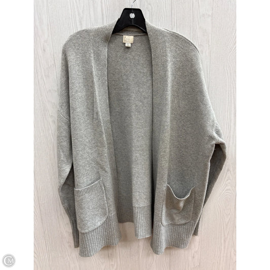 Sweater Cardigan By A New Day In Grey, Size: L