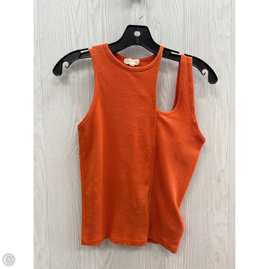 Top Sleeveless By Clothes Mentor In Orange, Size: L