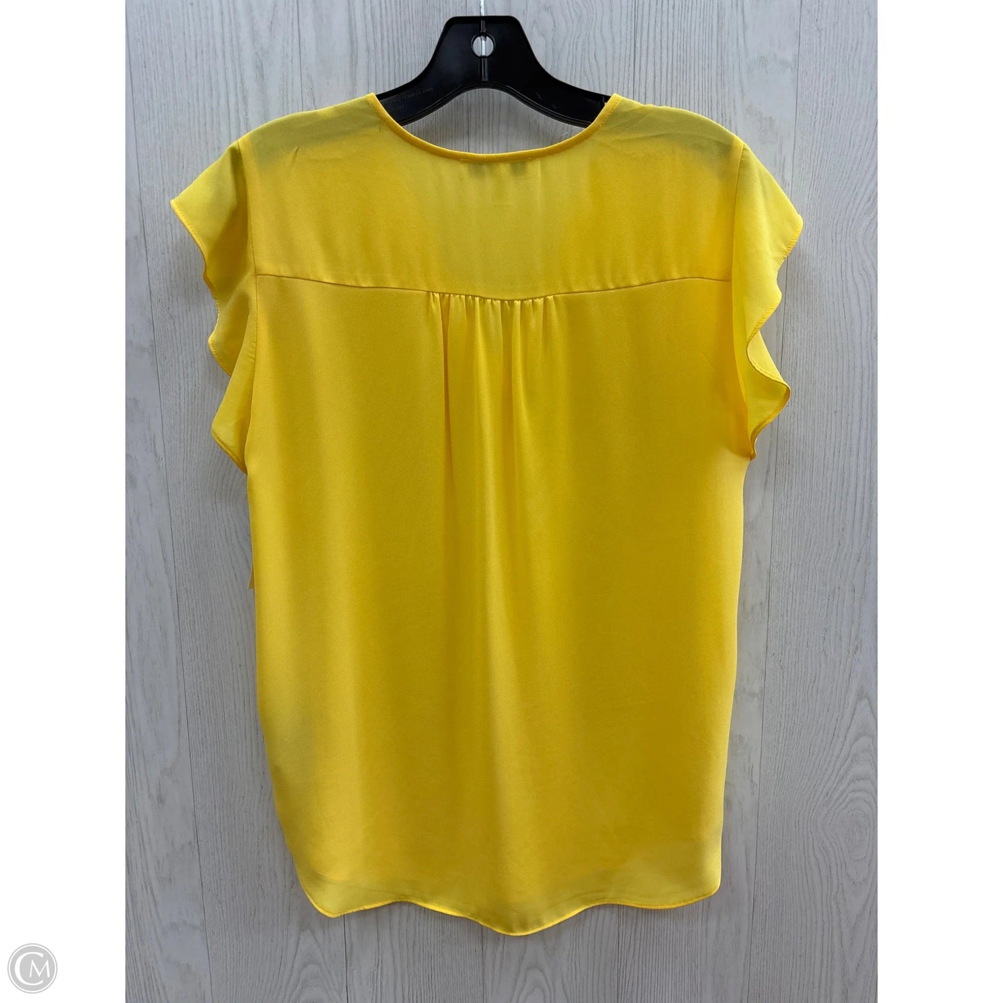 Top Short Sleeve By Chaus In Yellow, Size: S