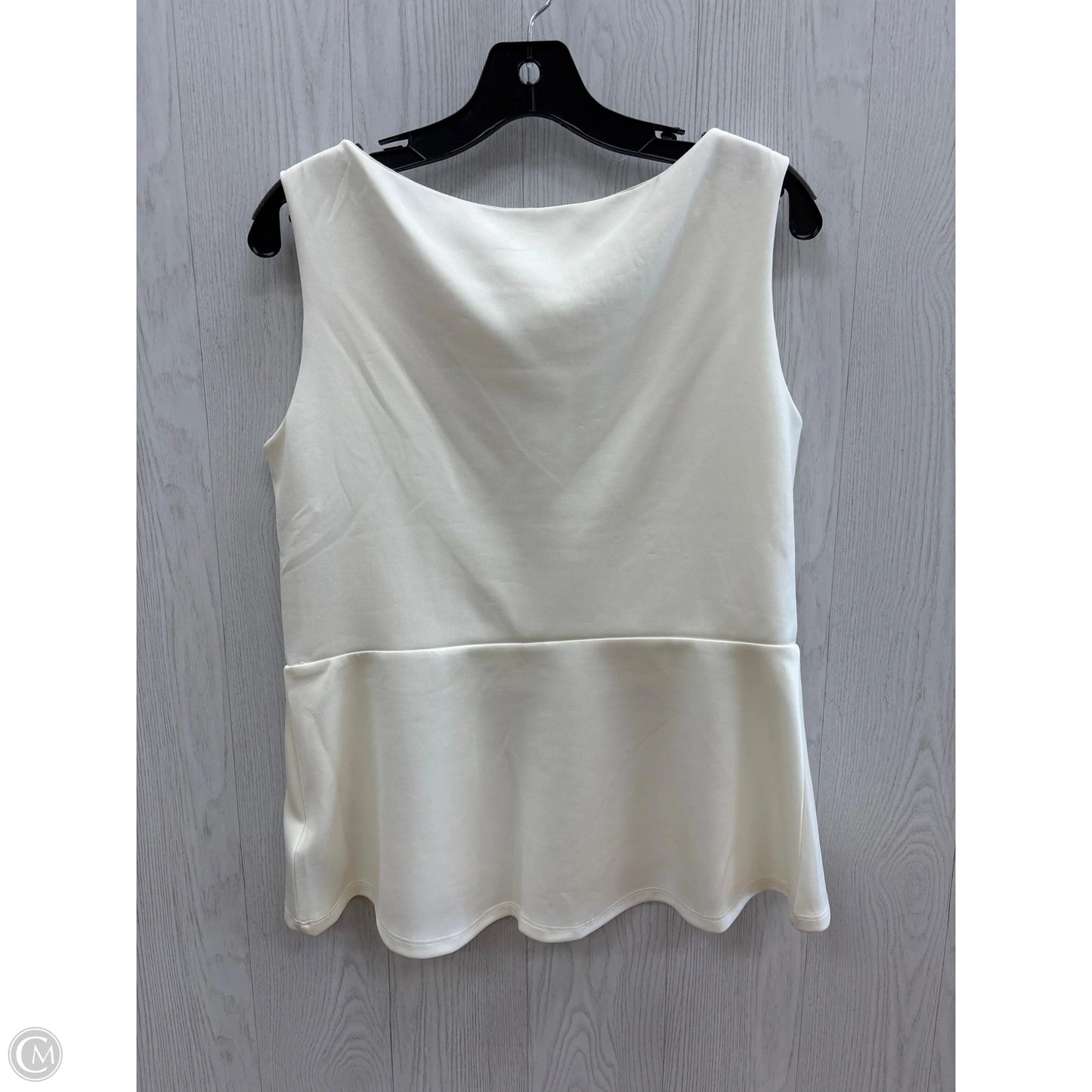 Top Sleeveless By Bisou Bisou In Cream, Size: L