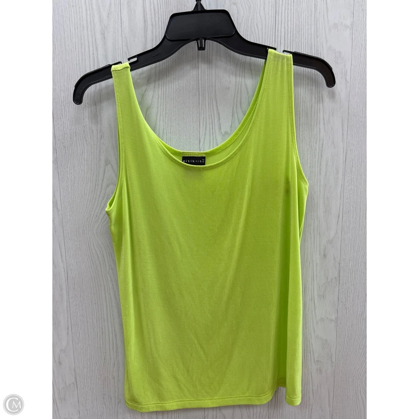 Top Sleeveless By Citiknits In Green, Size: S
