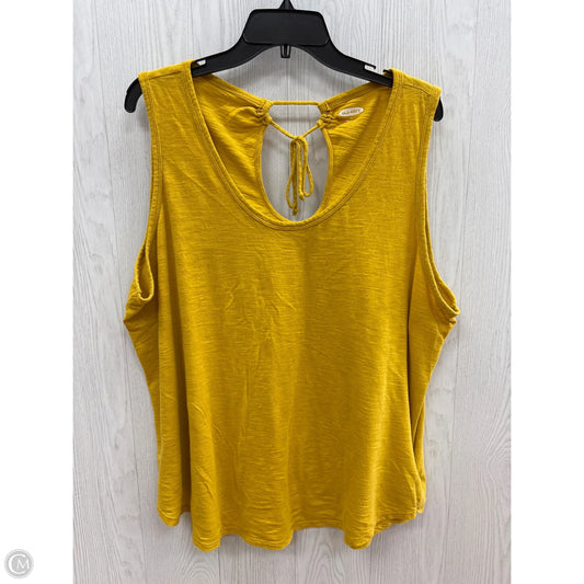 Top Sleeveless Basic By Old Navy In Gold, Size: Xxl