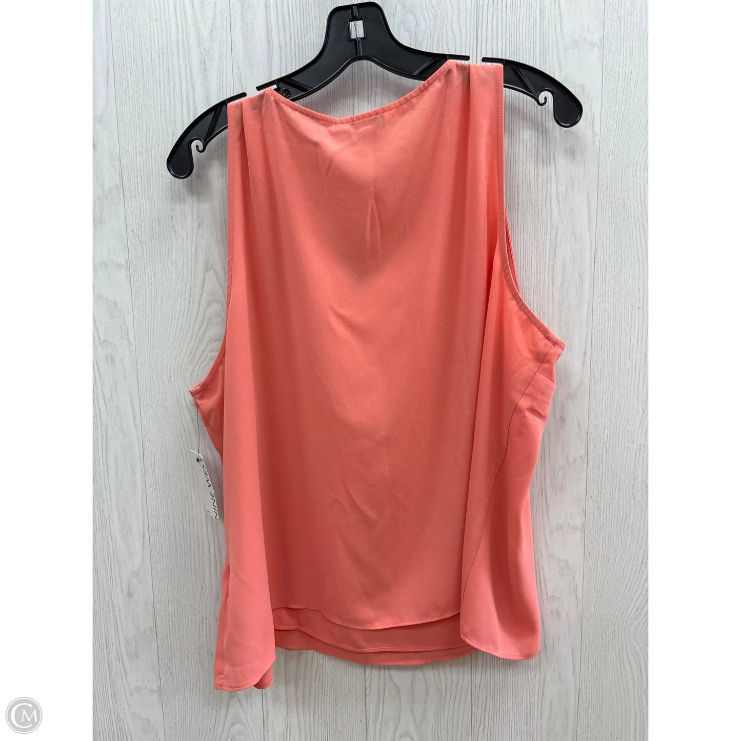 Top Sleeveless By Nine West In Coral, Size: Xxl