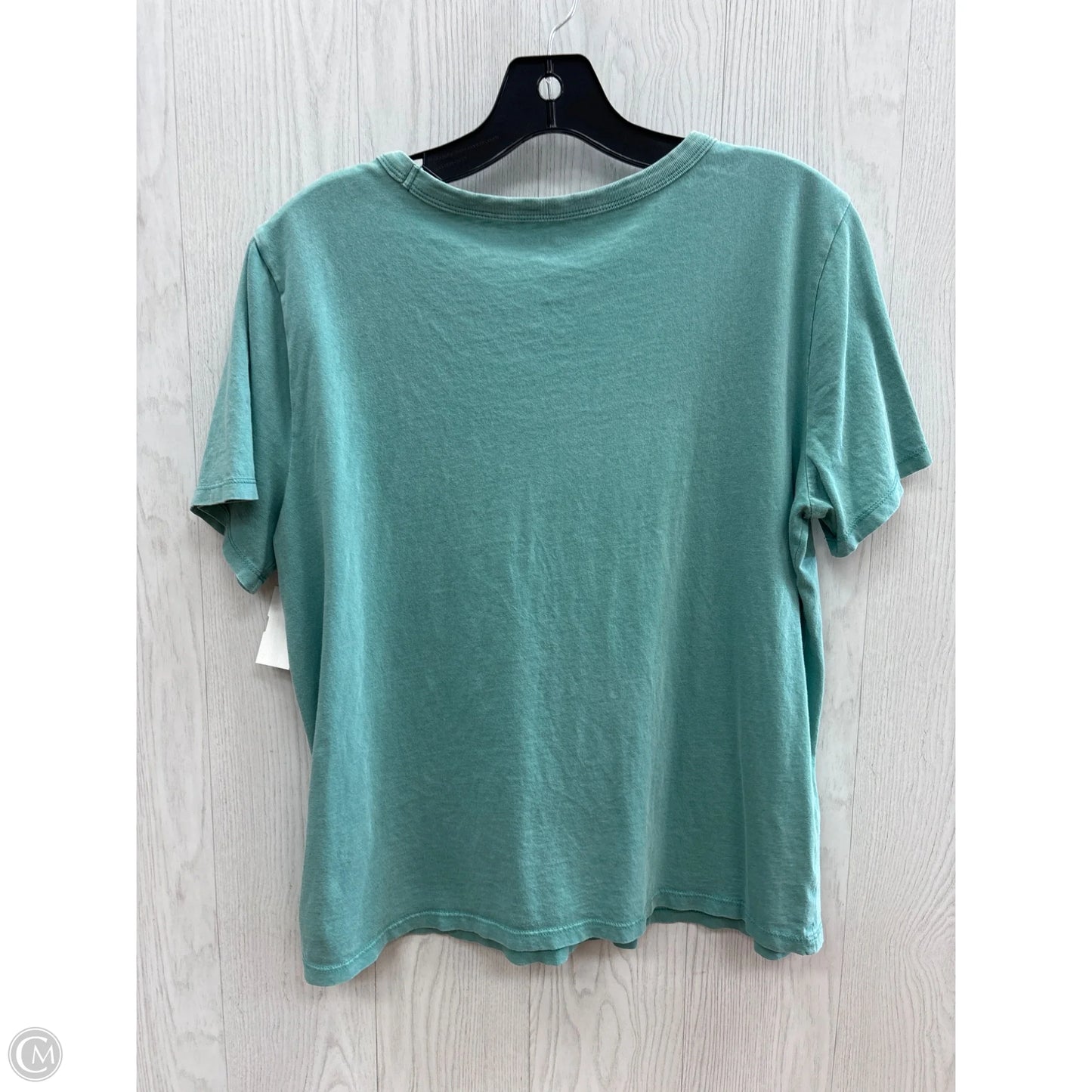 Top Short Sleeve Basic By Old Navy In Teal, Size: L