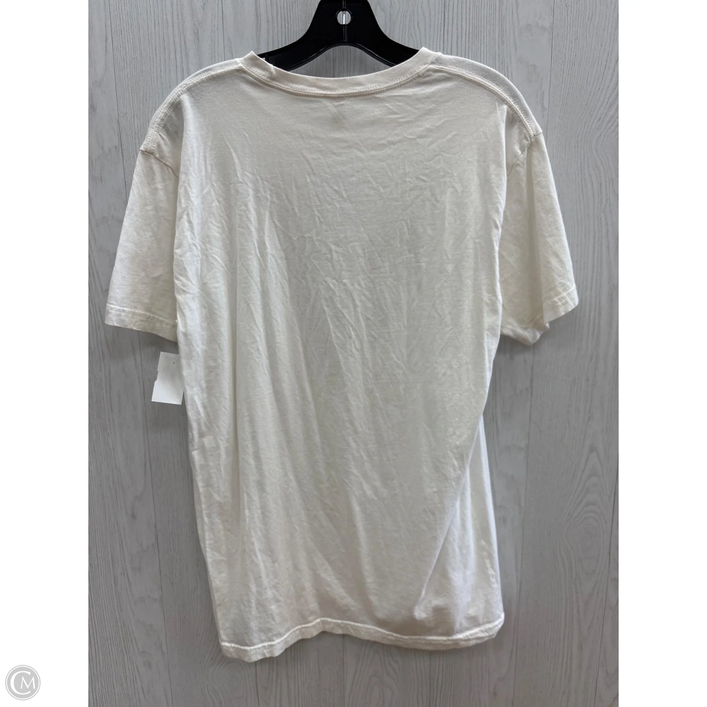 Top Short Sleeve Basic By Clothes Mentor In White, Size: L
