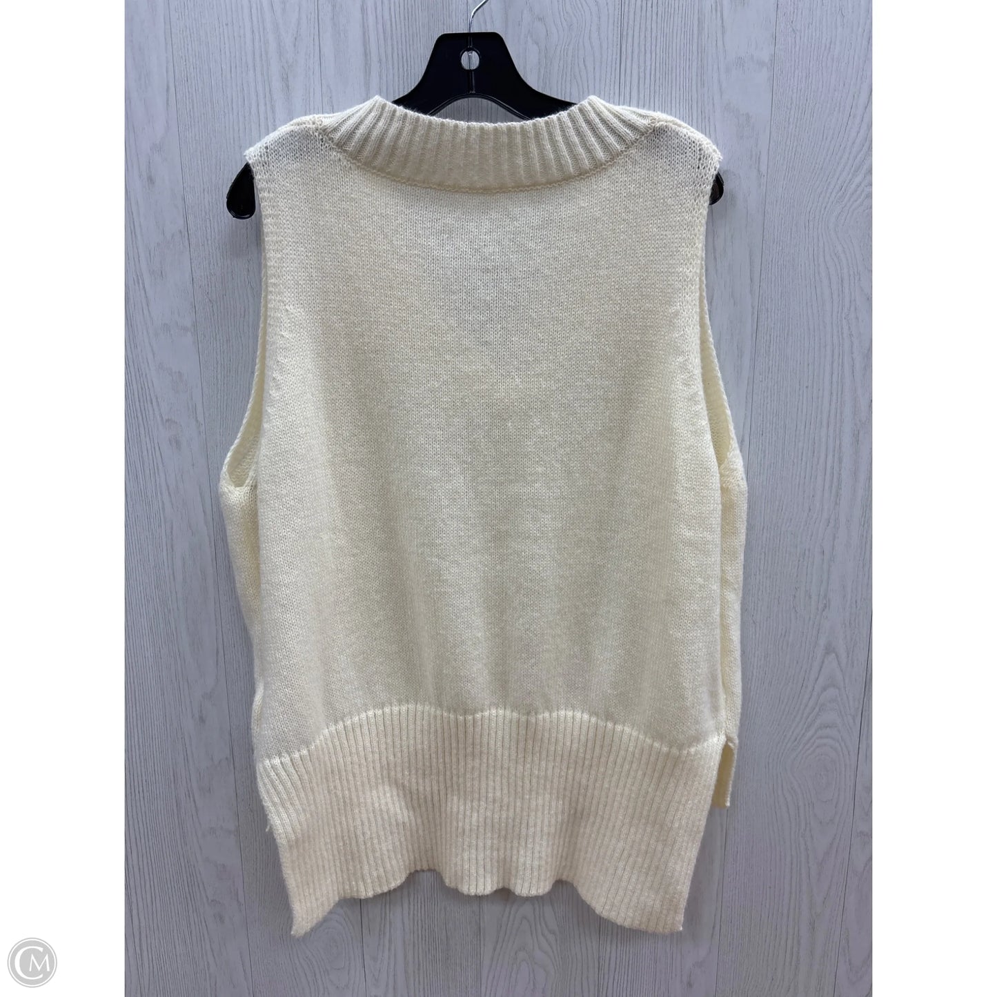 Vest Sweater By Shein In Cream, Size: S