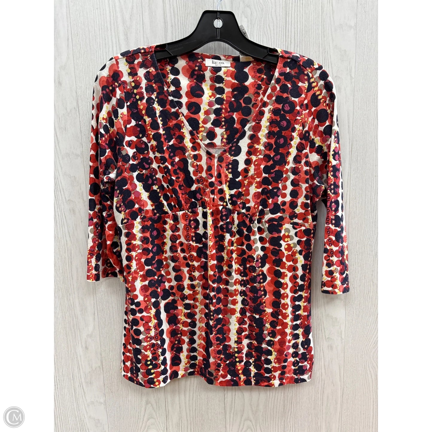 Top Short Sleeve Basic By Liz And Co In Multi-colored, Size: Mp