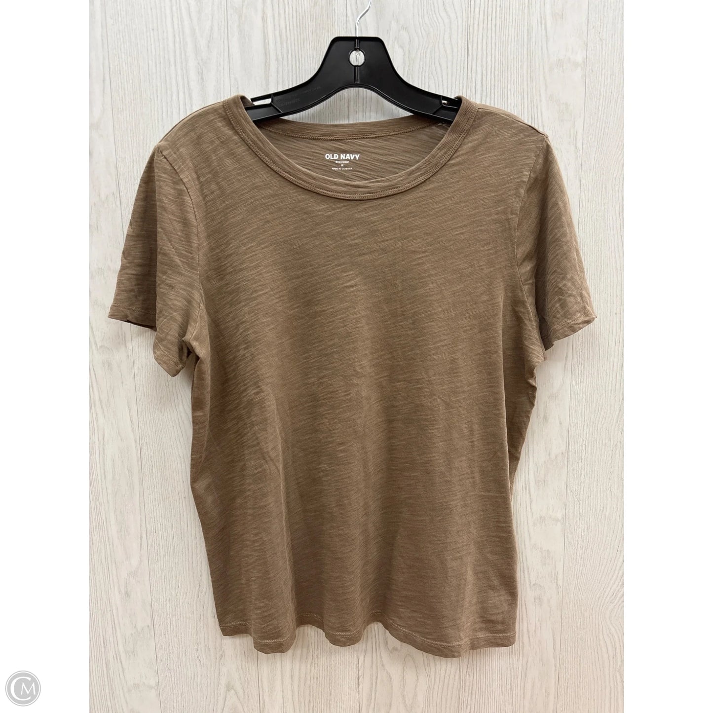 Top Short Sleeve Basic By Old Navy In Brown, Size: M