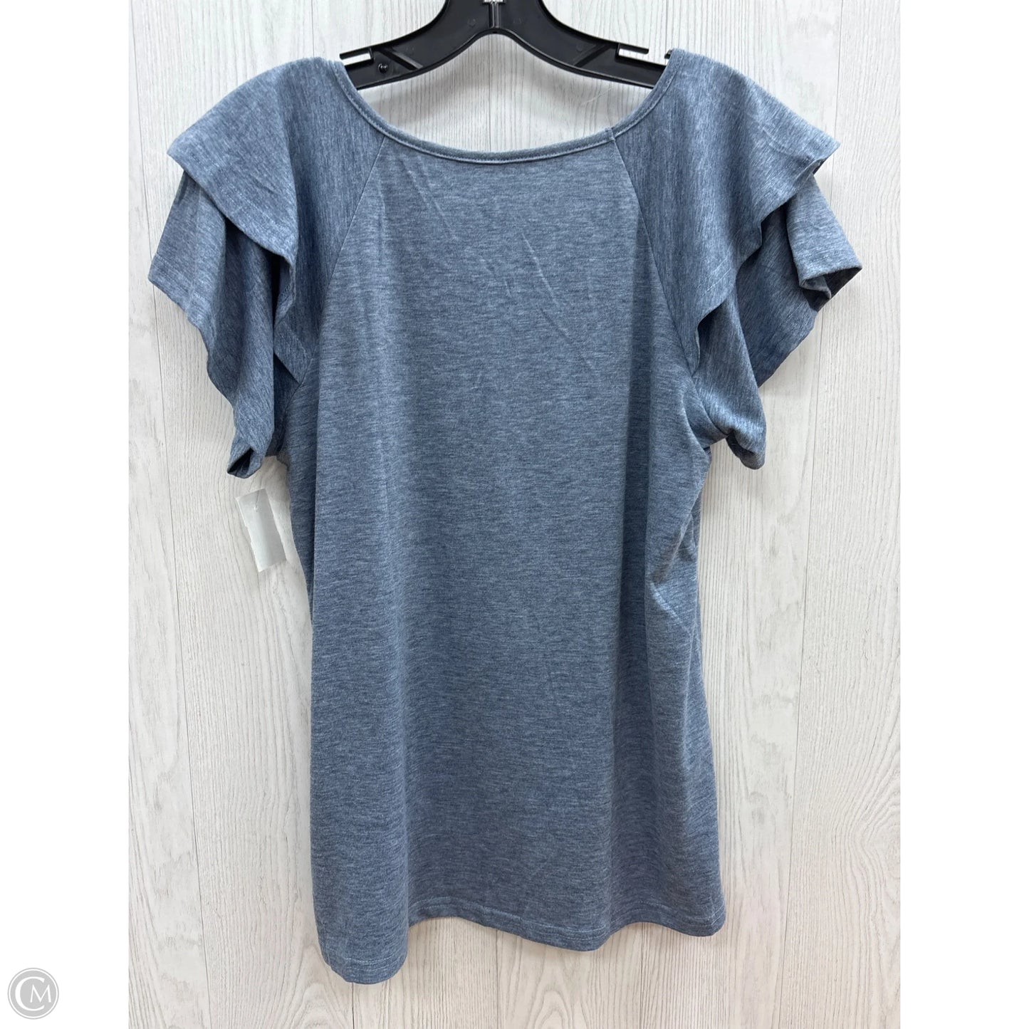 Top Short Sleeve By Clothes Mentor In Blue, Size: M