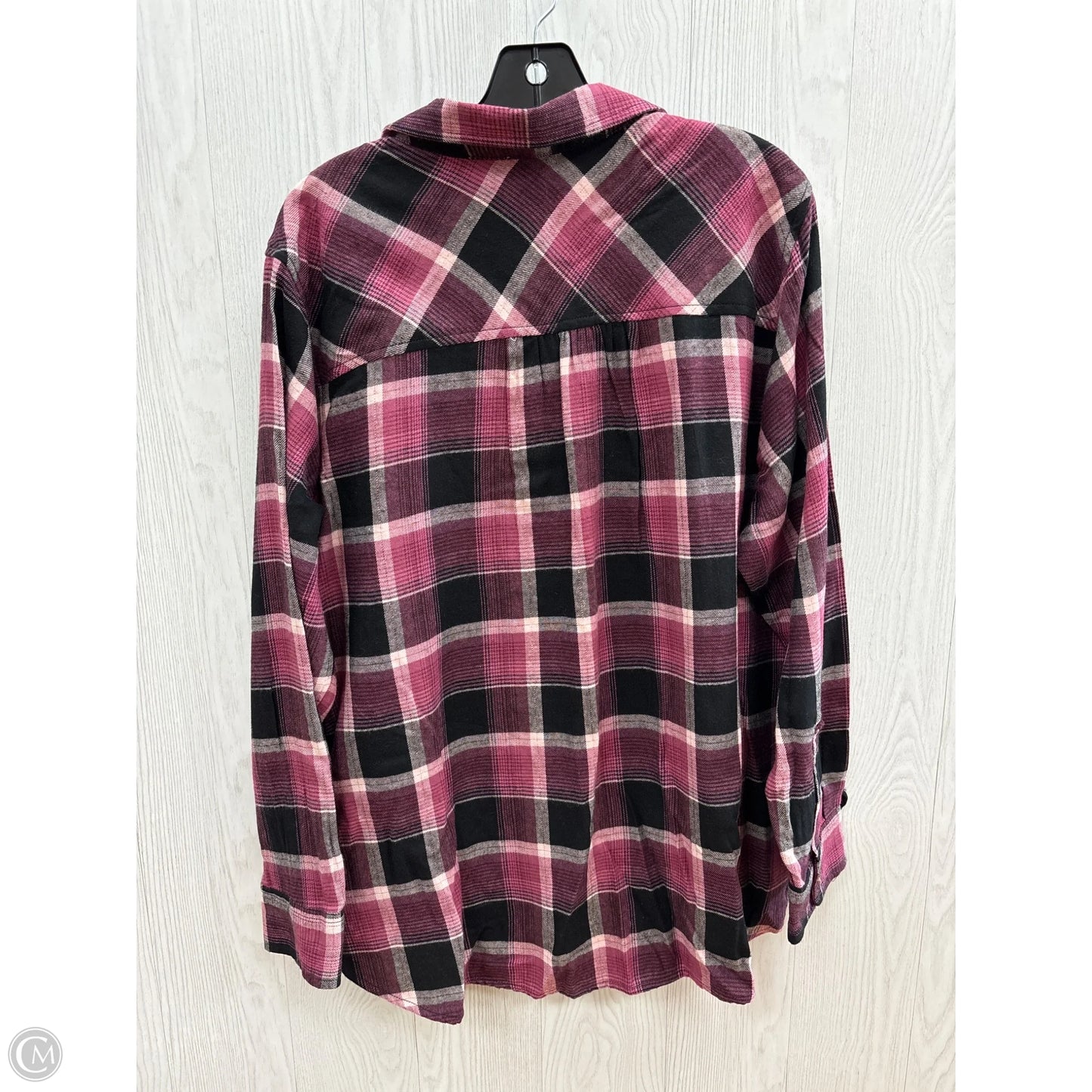 Top Long Sleeve By Time And Tru In Pink, Size: Xl