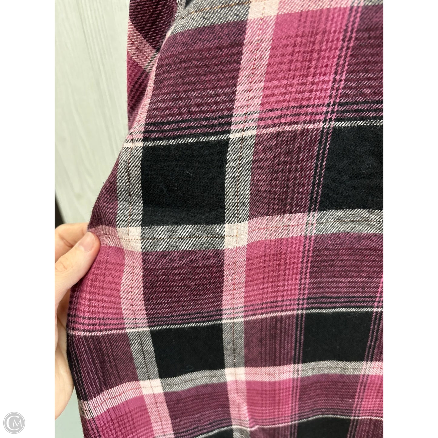 Top Long Sleeve By Time And Tru In Pink, Size: Xl