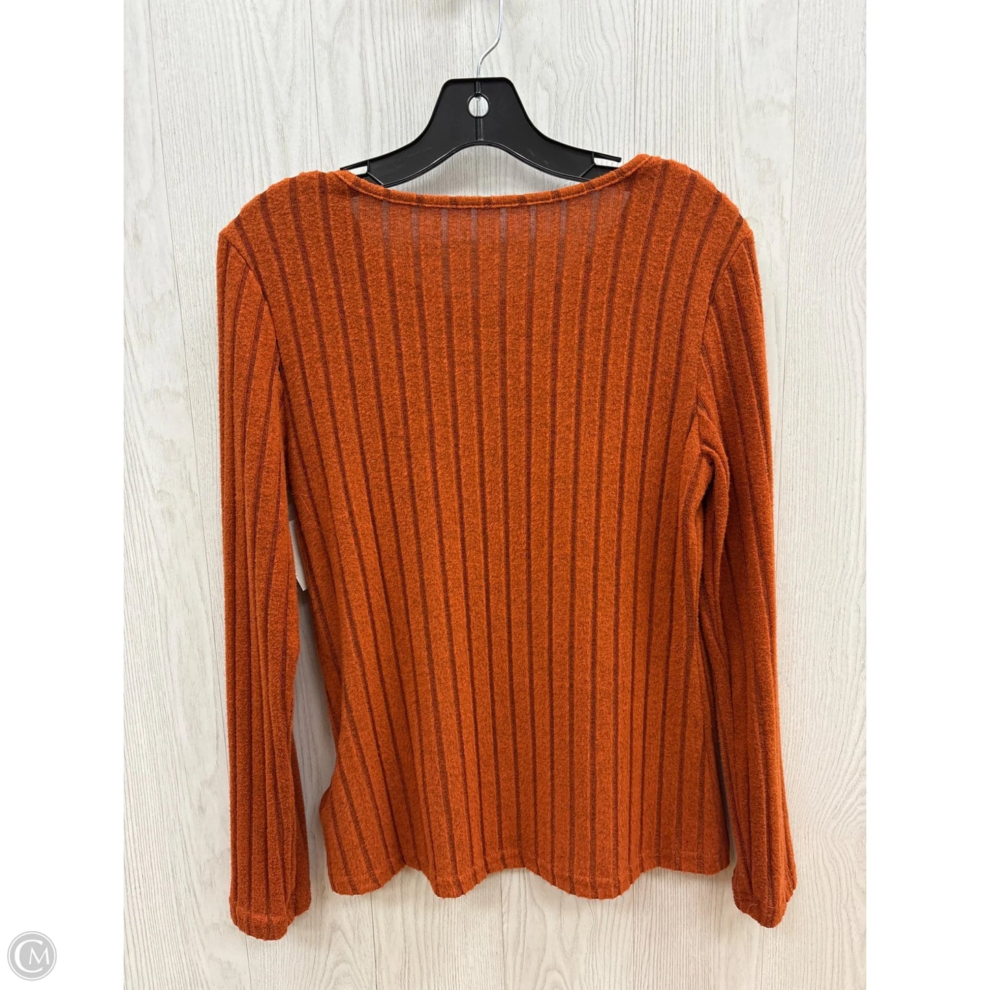 Top Long Sleeve By Clothes Mentor In Orange, Size: S