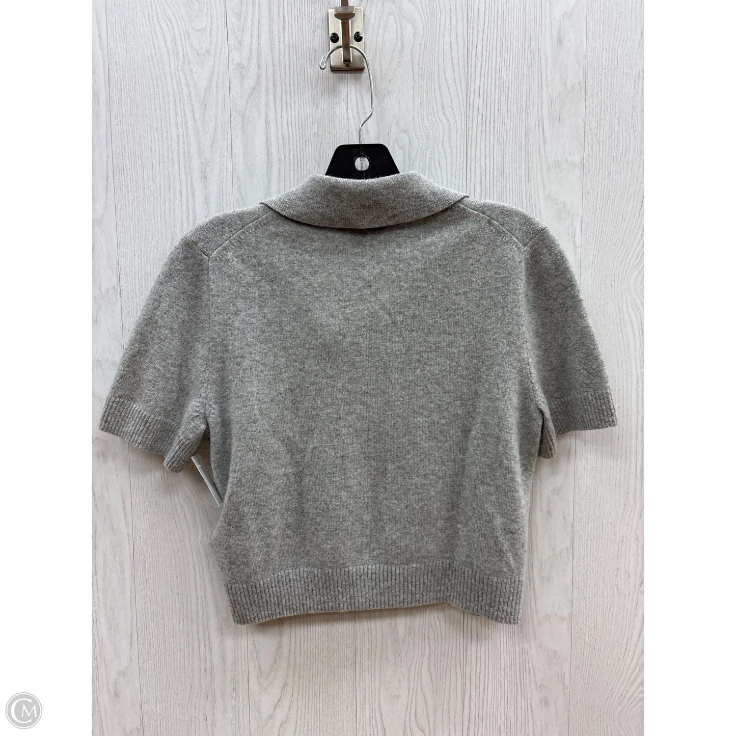 Sweater Short Sleeve By J. Crew In Grey, Size: S