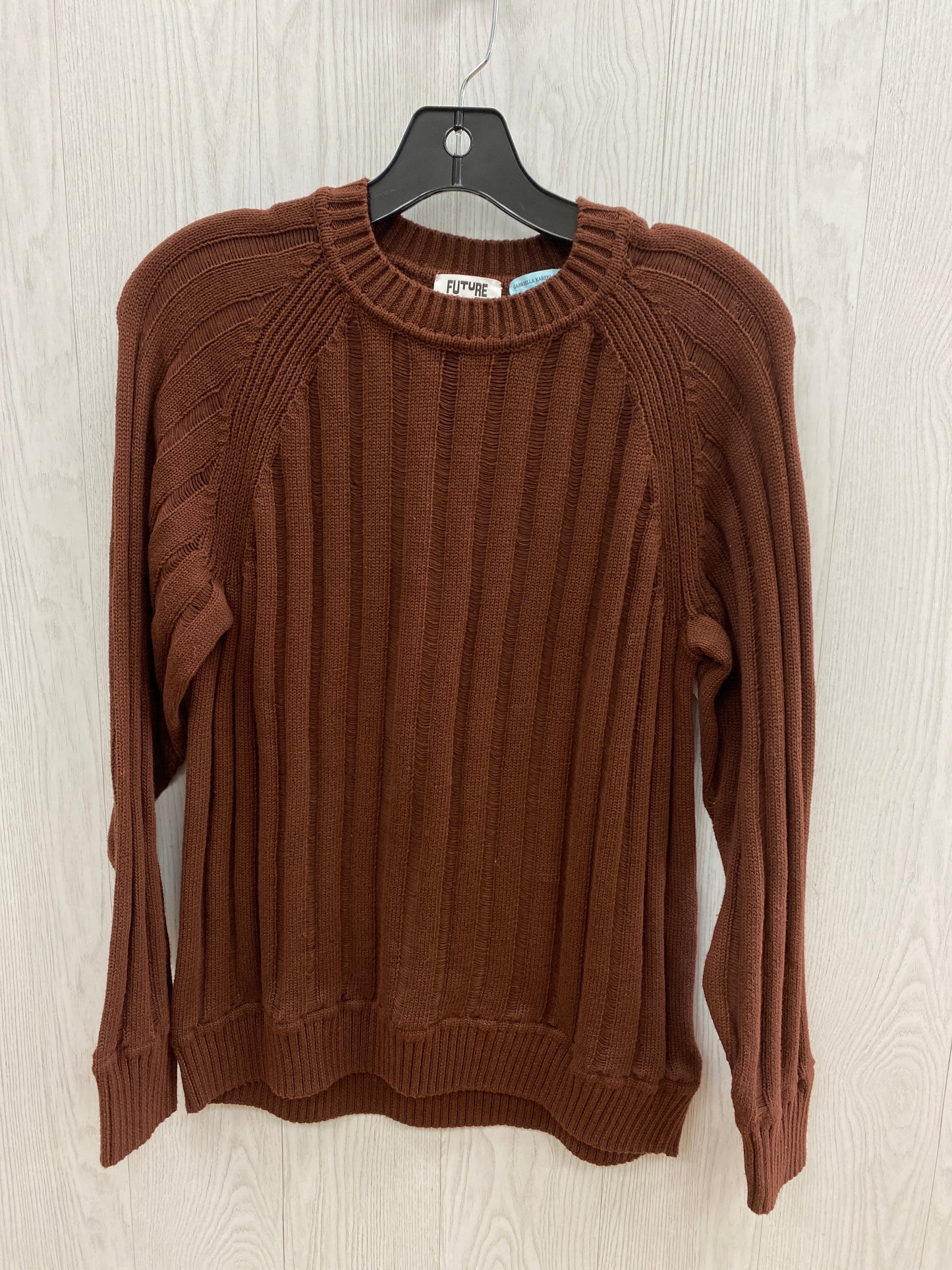 Sweater By Clothes Mentor In Brown, Size: M