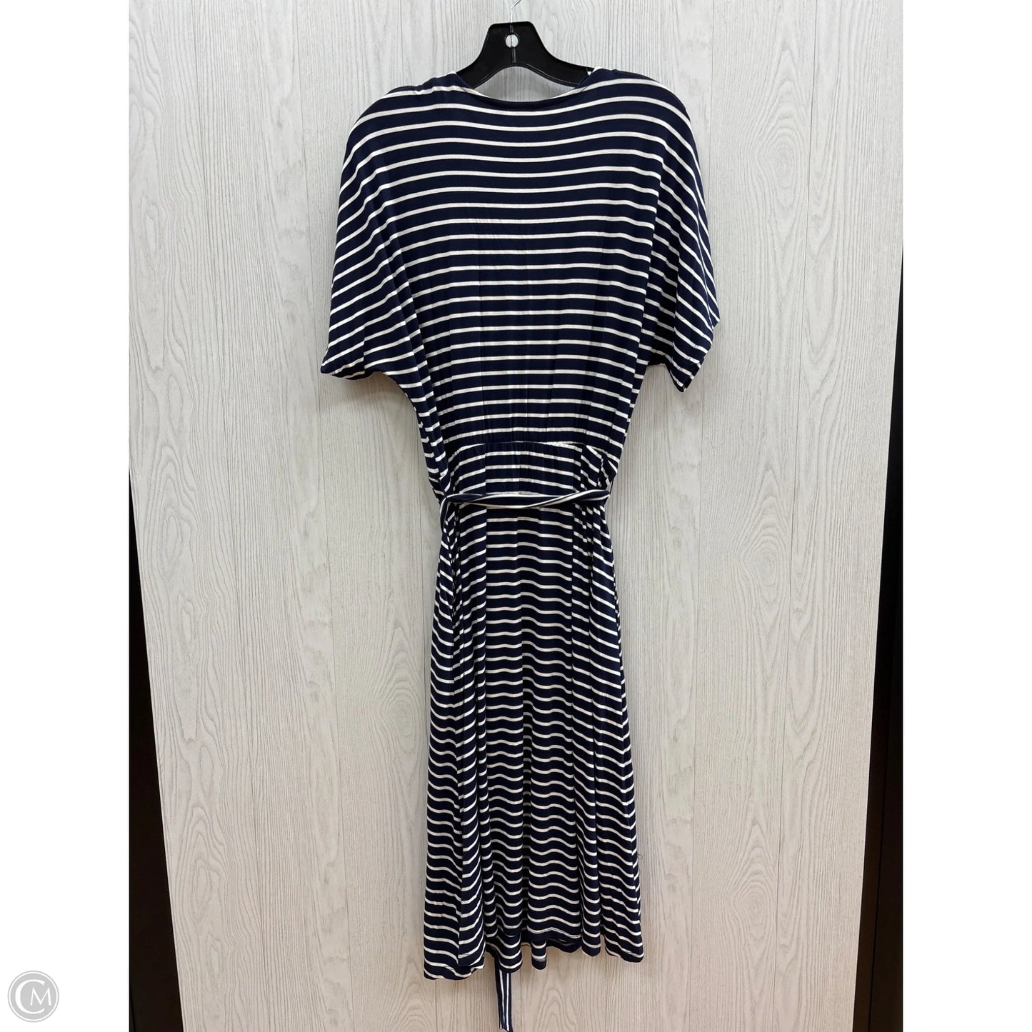 Dress Casual Midi By Gap In Blue & White, Size: S