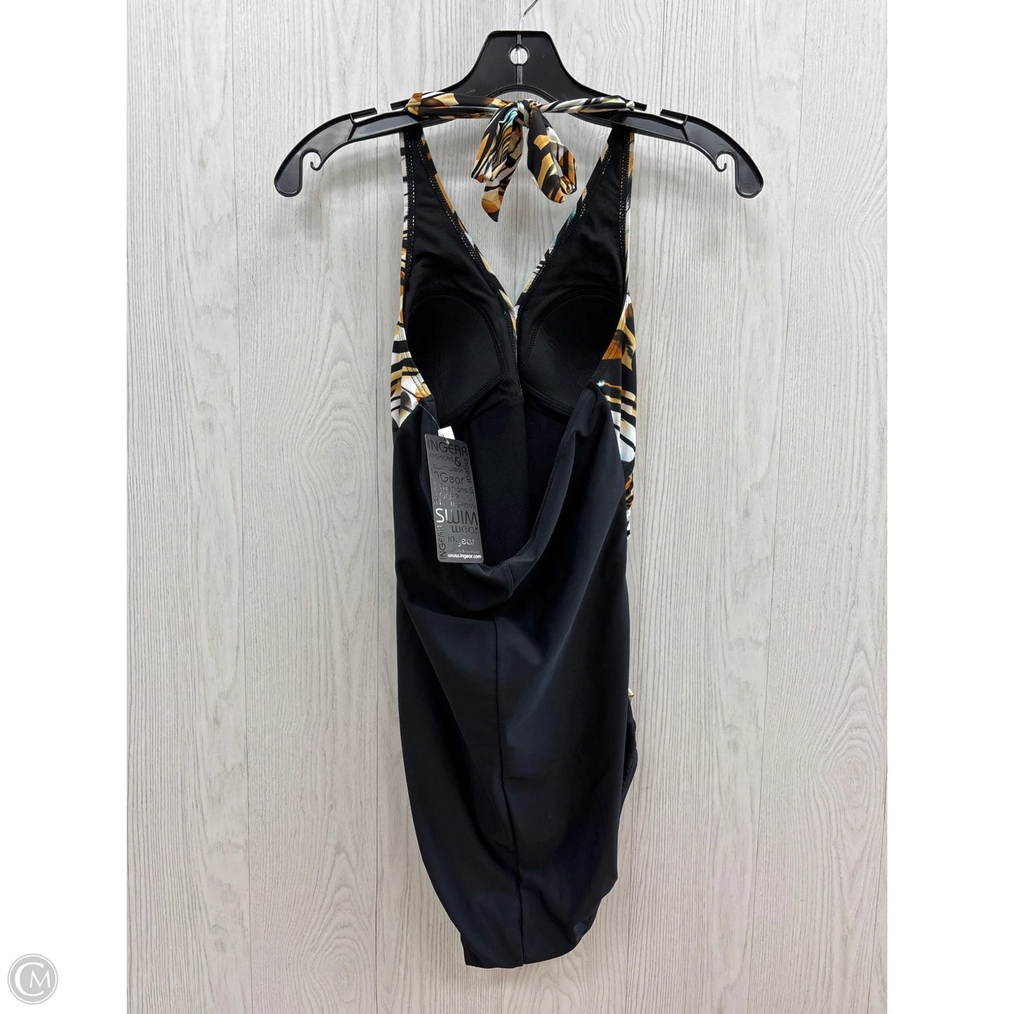Swimsuit By Clothes Mentor In Black & Brown, Size: 10