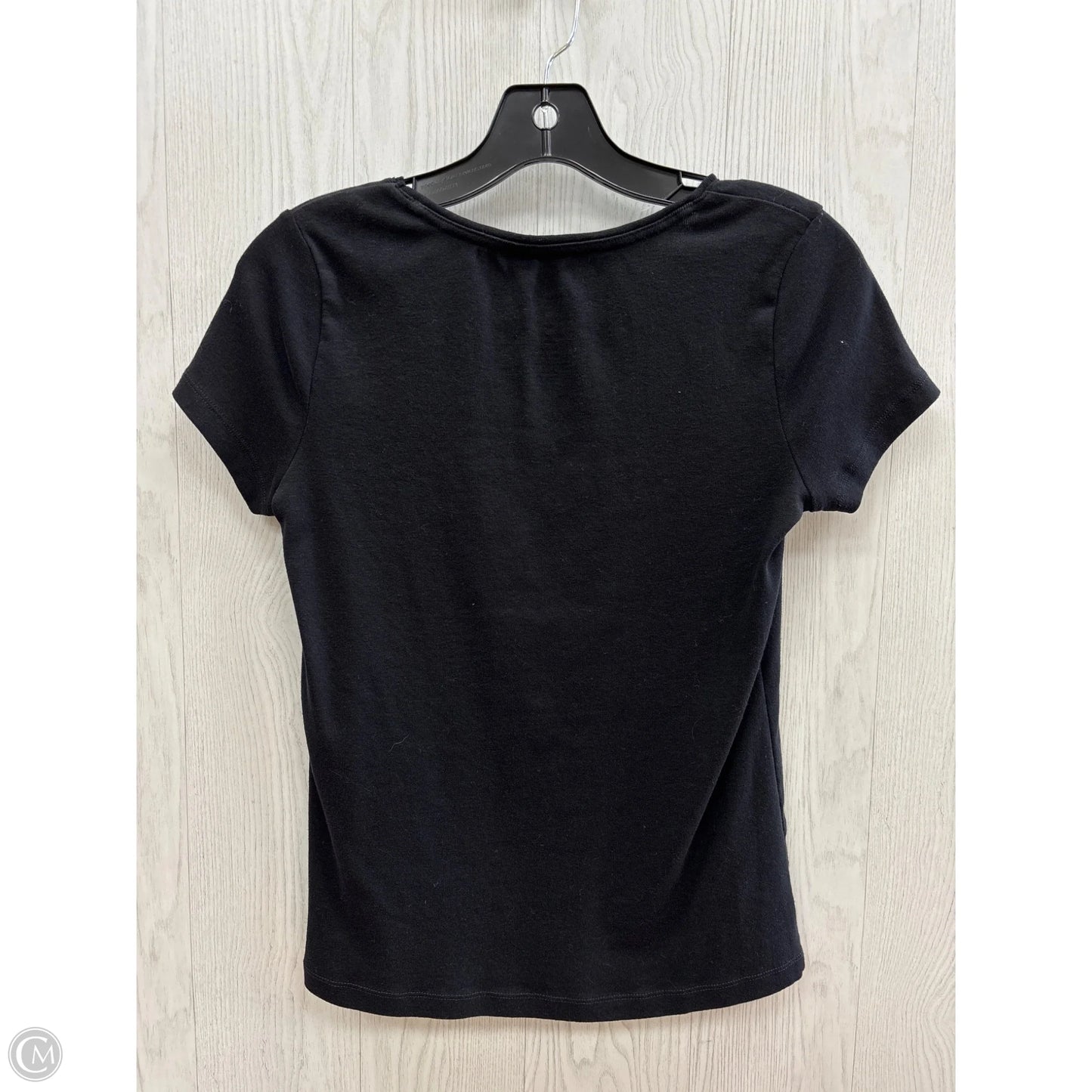Top Short Sleeve Basic By St Johns Bay In Black, Size: Xs