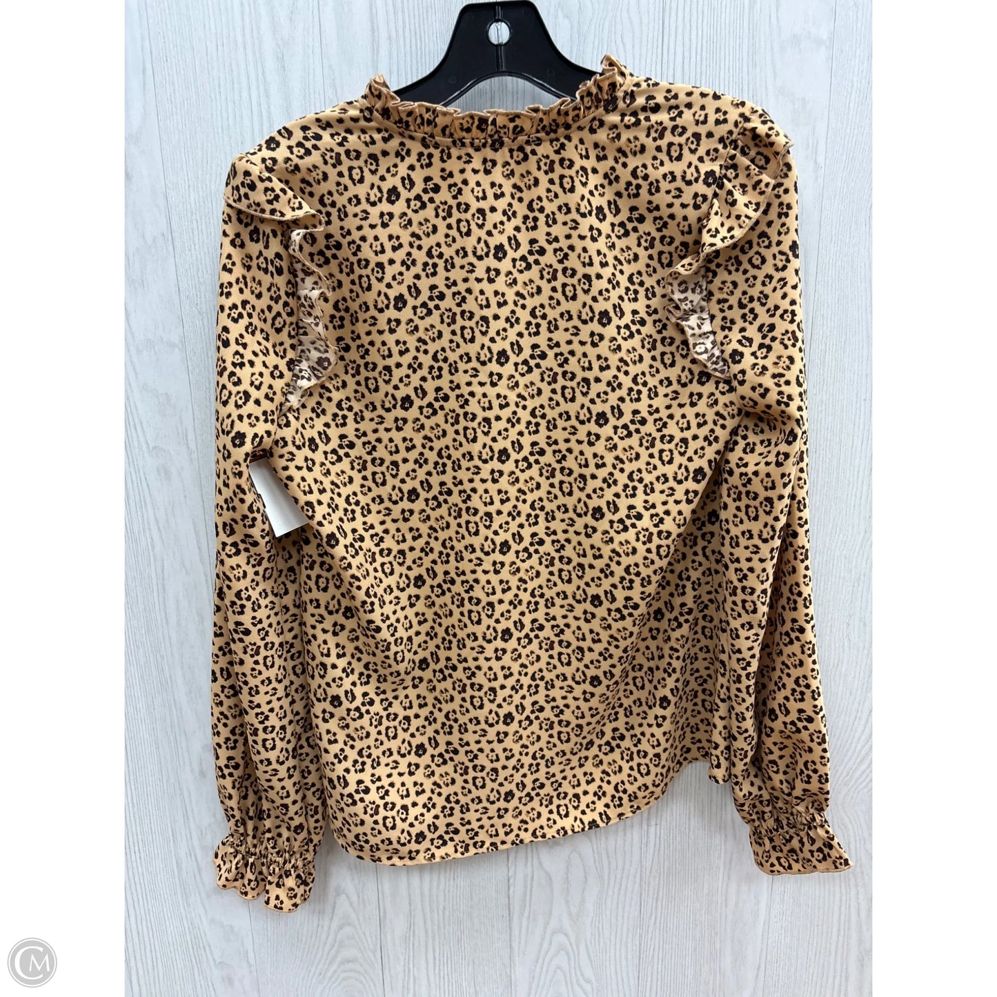 Top Long Sleeve By Clothes Mentor In Animal Print, Size: Xs