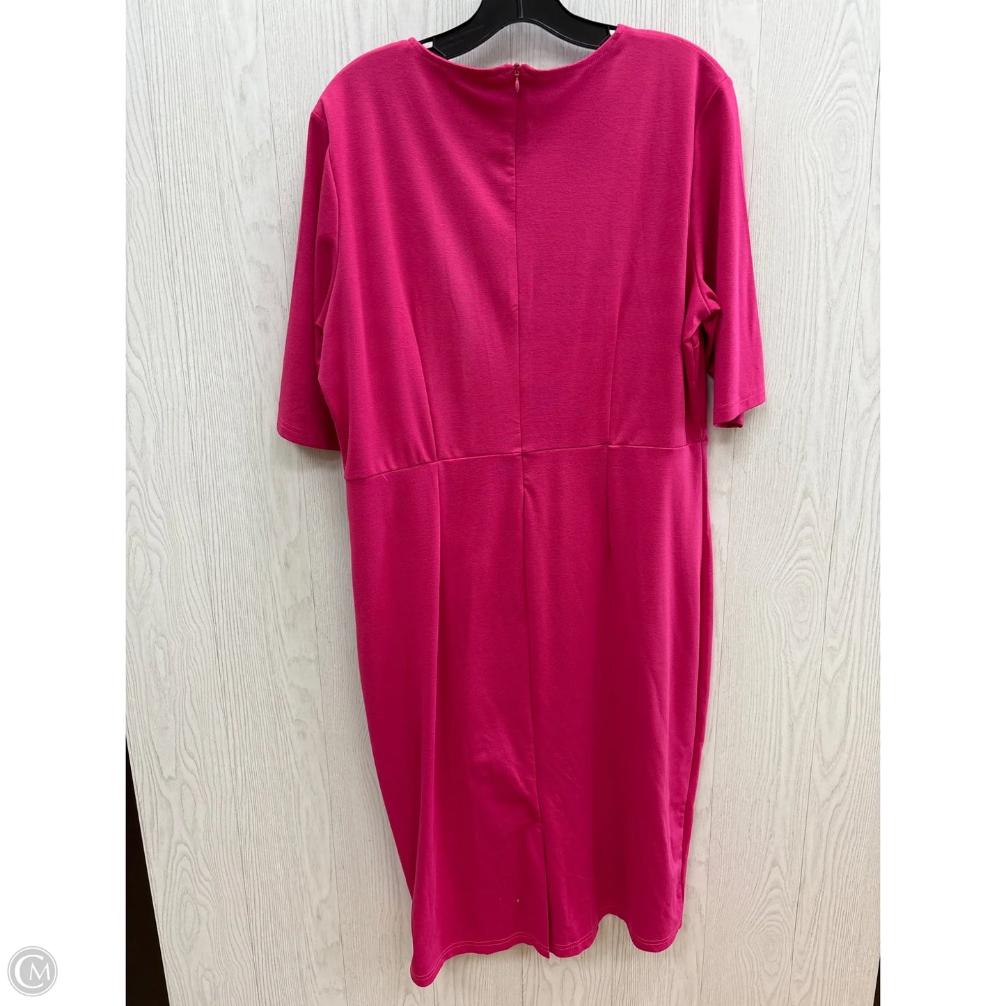 Dress Casual Short By Clothes Mentor In Pink, Size: 2x