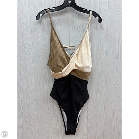 Swimsuit By Shein In Black & Tan, Size: 3x