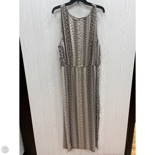Dress Casual Maxi By Torrid In Black & Tan, Size: 4x