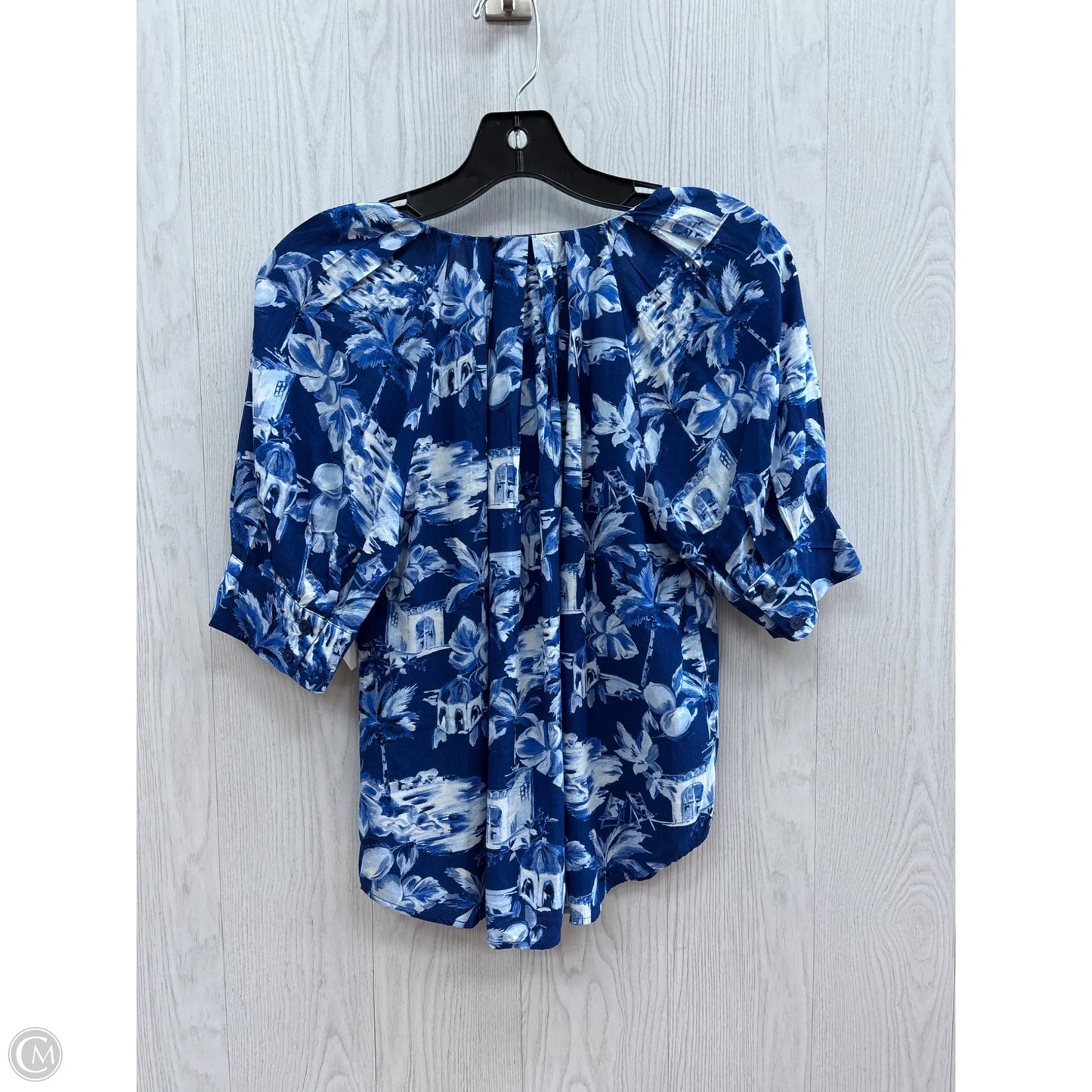 Top Short Sleeve Basic By Loft In Blue, Size: Sp