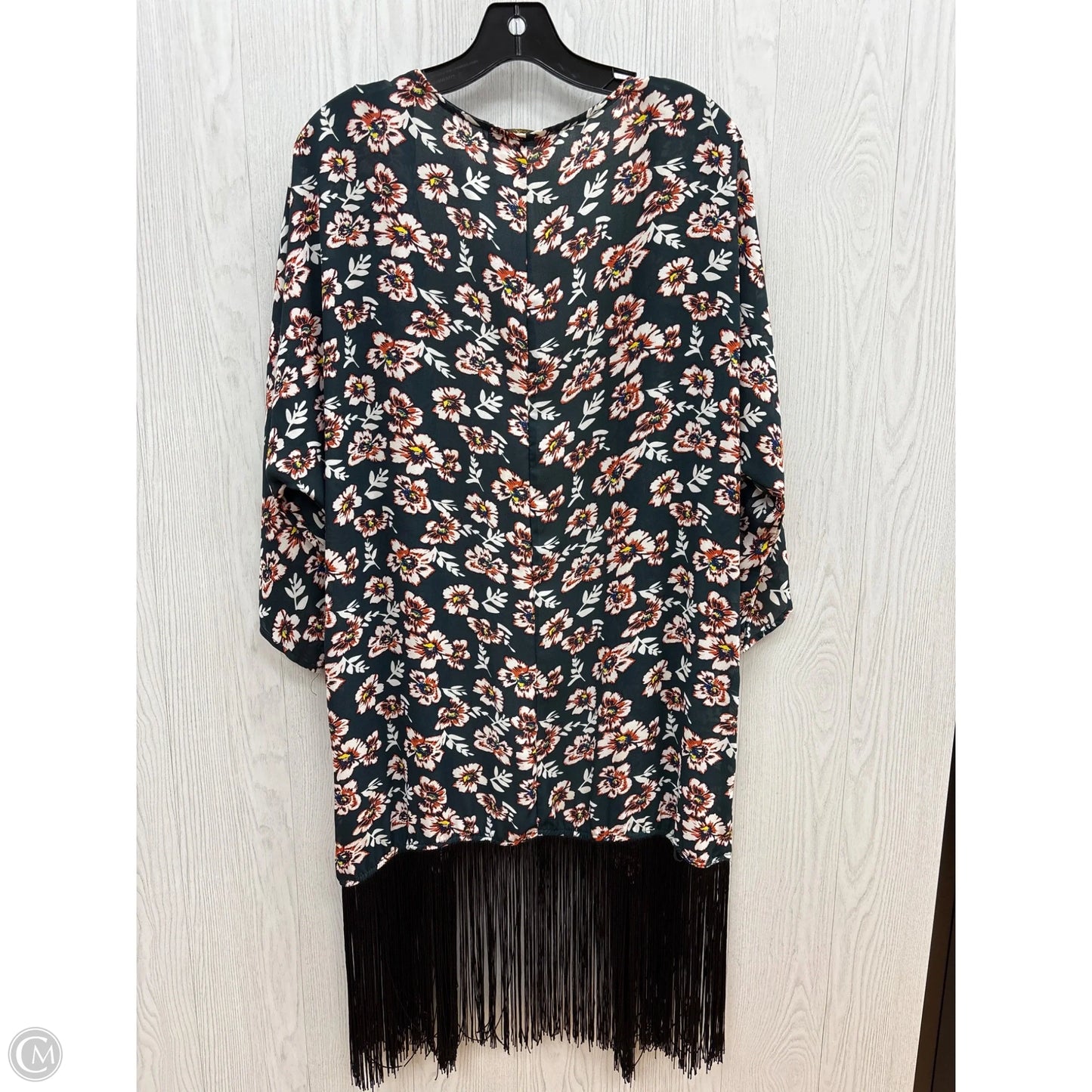 Kimono By Clothes Mentor In Teal, Size: Osfm