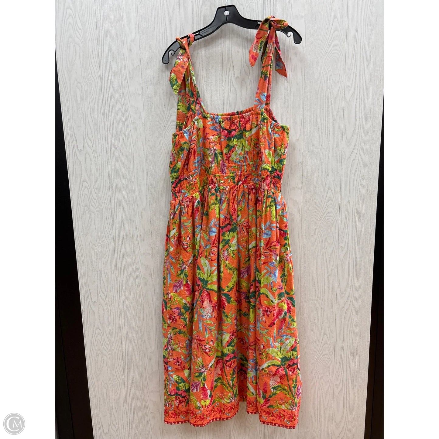 Dress Casual Maxi By Lands End In Orange, Size: L