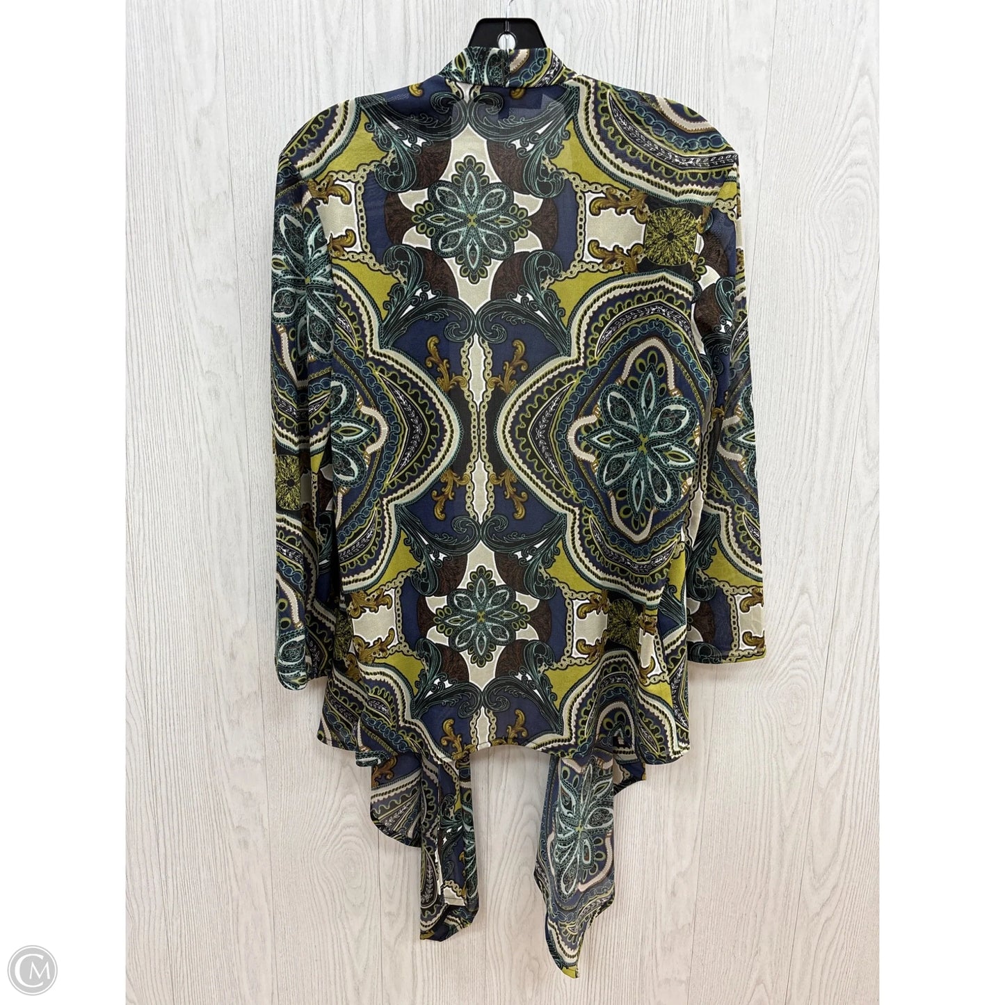 Kimono By Clothes Mentor In Blue & Green, Size: M