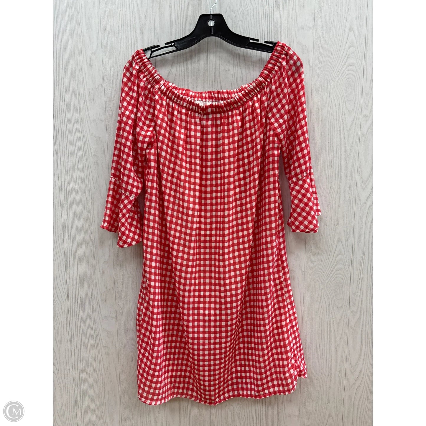 Dress Casual Short By City Streets In Red & White, Size: L