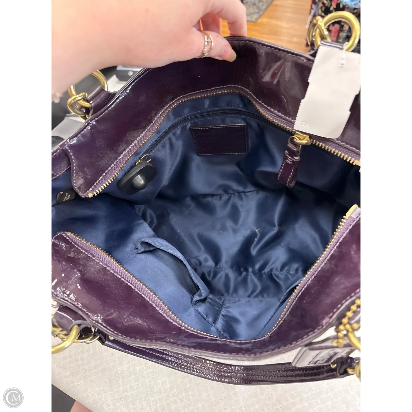 Handbag Designer By Coach, Size: Large